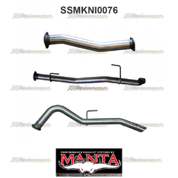 NISSAN NAVARA D23 NP300 2.3LT TD 3" MANTA STAINLESS DPF BACK EXHAUST