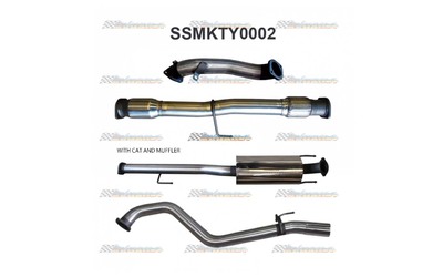 TOYOTA HILUX KUN026R D4D 2005-2015 3.0 TD 3" MANTA STAINLESS TURBO BACK EXHAUST