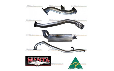 TOYOTA LANDCRUISER HDJ80 SERIES 3" MANTA TURBO BACK STAINLESS EXHAUST