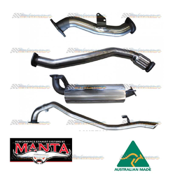 TOYOTA LANDCRUISER HDJ80 SERIES 3" MANTA TURBO BACK STAINLESS EXHAUST