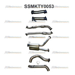 TOYOTA LANDCRUISER 200 SERIES 4.5LT V8 DUAL 3" INTO 4" MANTA STAINLESS EXHAUST