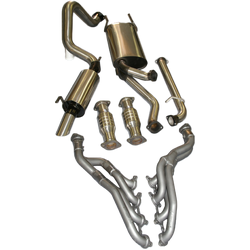 TOYOTA LANDCRUISER 100 SERIES 4.7LT V8 3" MANTA STAINLESS EXHAUST AND EXTRACTORS