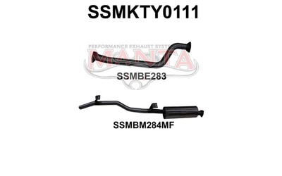 2.5" Exhaust - Toyota Landcruiser HJ75 4.0L 2H Diesel Ute & Troopy