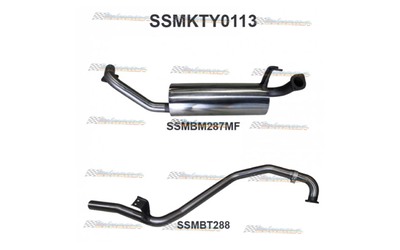 TOYOTA LANDCRUISER FZJ80 80 SERIES 4.5LT PETROL 2.5" MANTA EXHAUST