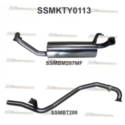 TOYOTA LANDCRUISER FZJ80 80 SERIES 4.5LT PETROL 2.5" MANTA EXHAUST