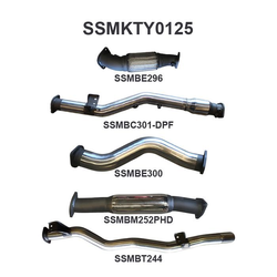 TOYOTA LANDCRUISER 70 SERIES 2016-ON UTE SINGLE & DUAL CAB 4.5L MANTA EXHAUST 