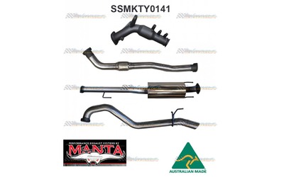 TOYOTA HILUX GUN126R 2.8TD 2015-ON MANTA 3"TURBO BACK EXHAUST DPF DELETE