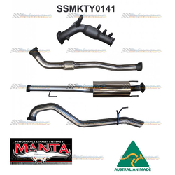 TOYOTA HILUX GUN126R 2.8TD 2015-ON MANTA 3"TURBO BACK EXHAUST DPF DELETE