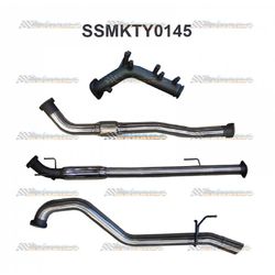 TOYOTA HILUX GUN126R 2.8TD 2015-ON MANTA 3"TURBO BACK EXHAUST DPF DELETE