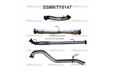 TOYOTA HILUX KUN026R D4D 2005-2015 3.0TD 3" MANTA STAINLESS TURBO BACK EXHAUST