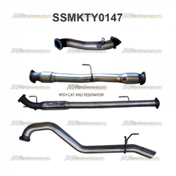 TOYOTA HILUX KUN026R D4D 2005-2015 3.0TD 3" MANTA STAINLESS TURBO BACK EXHAUST
