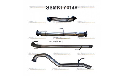 TOYOTA HILUX KUN026R D4D 2005-2015 3.0 TD 3" MANTA STAINLESS TURBO BACK EXHAUST