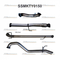 TOYOTA HILUX D4D 2005-2015 3.0LT TD 3" MANTA STAINLESS TURBO BACK EXHAUST