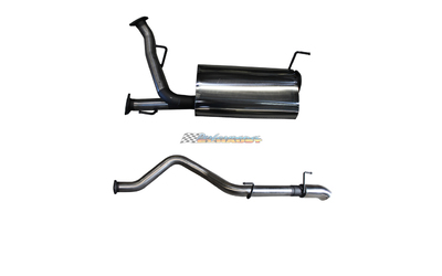 TOYOTA LANDCRUISER 200 SERIES 4.6LT V8 3" MANTA EXHAUST WITH NO REAR MUFFLER