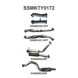TOYOTA LANDCRUISER 200 SERIES 4.5LT V8 DUAL 3" INTO 4" STAINLESS MANTA EXHAUST