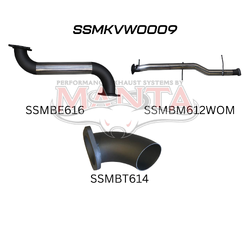 3" DPF Back Exhaust - VW Amarok TDI550/580 2H 3.0L Turbo Ute (2016-2022)