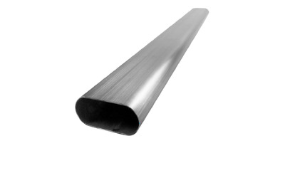 3" Oval Exhaust Pipe Tube - 304 Stainless Steel x1 metre