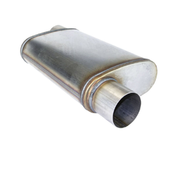 Universal Muffler 2" Offset/Offset - 9" x 4" x 14" Long OVAL - Megaflow