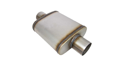 Universal Muffler 2.5" Centre/Centre - 9" x 4" x 14" Long OVAL - Megaflow
