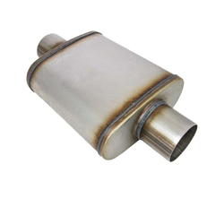Universal Muffler 2.5" Centre/Centre - 9" x 4" x 14" Long OVAL - Megaflow