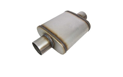 Universal Muffler 3.5" Centre/Centre - 8" x 5" x 14" Long OVAL - Megaflow