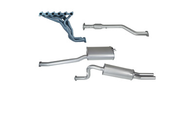 Extractors, High Flow Cat & 2.5" Exhaust - Ford Falcon BF 4.0L NA Ute Tray RTV