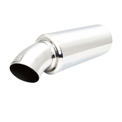 Universal Cannon Muffler - 3" Inlet, 7" Round with Dump Style Tip - Megaflow
