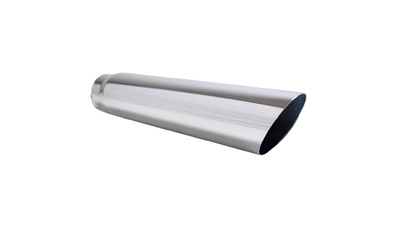 Angle Cut STAINLESS Exhaust Tip -2" Inlet - 2.5" Outlet (15" Long)