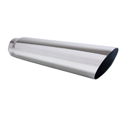 Angle Cut STAINLESS Exhaust Tip -2.5" Inlet - 2.75" Outlet (15" Long)