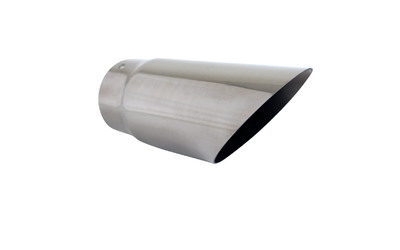 Angle Cut STAINLESS Exhaust Tip - 3" Inlet - 3.5" Outlet (8" Long)