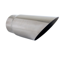 Angle Cut STAINLESS Exhaust Tip - 3" Inlet - 3.5" Outlet (8" Long)