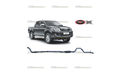 TOYOTA HILUX D4D 2005-15 3.0LT TD REDBACK EXTREME 3" EXHAUST WITH CAT & RESO