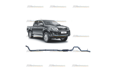 TOYOTA HILUX D4D 2005-15 3.0LT TD REDBACK EXTREME 3" EXHAUST WITH RESO