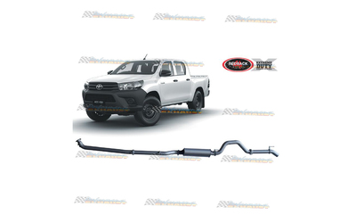TOYOTA HILUX 126 SERIES 2015-ON 2.8LT TD REDBACK EXTREME 3" EXHAUST WITH MUFFLER