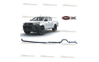 TOYOTA HILUX 126 SERIES 2015-ON 2.8LT TD REDBACK EXTREME 3" EXHAUST PIPE ONLY