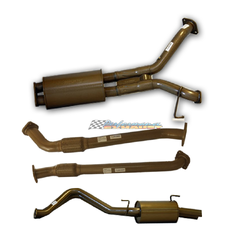 LANDCRUISER 200 SERIES V8 4.5LT TD DUAL 2.5" KING BROWN STAINLESS EXHAUST 