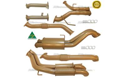 KING BROWN TOYOTA LANDCRUISER 200 SERIES V8 4.5LT TD DUAL 2.5" STAINLESS EXHAUST