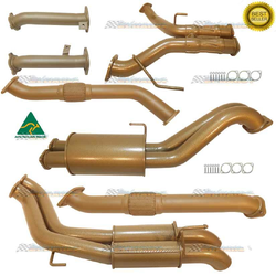 KING BROWN TOYOTA LANDCRUISER 200 SERIES V8 4.5LT TD DUAL 2.5" STAINLESS EXHAUST