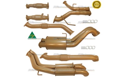 TOYOTA LANDCRUISER 200 SERIES 4.5LT V8 TWIN 2.5" KING BROWN EXHAUST  