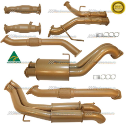 TOYOTA LANDCRUISER 200 SERIES 4.5LT V8 TWIN 2.5" KING BROWN EXHAUST  