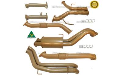 TOYOTA LANDCRUISER 200 SERIES V8 4.5LT TD DUAL 2.5" KING BROWN EXHAUST 