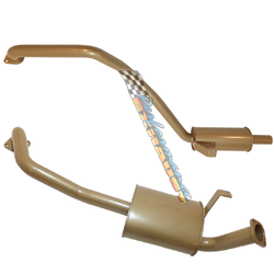 TOYOTA LANDCRUISER 80 SERIES 4.2LT DIESEL KING BROWN STAINLESS 2.5" EXHAUST