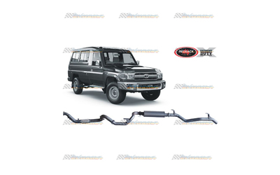 TOYOTA LANDCRUISER 78 SERIES TROOPY 4.5LT TD V8 REDBACK 3" EXHAUST WITH MUFFLER