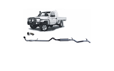 REDBACK EXTREME EXHAUST 3 INCH TURBO BACK WITH MUFFLER AND CAST DUMP