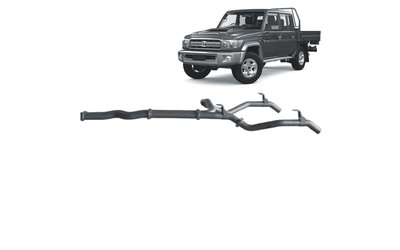 TOYOTA LANDCRUISER 70 SERIES UTE 4.5LT V8 TD TWIN 3" REDBACK EXHAUST PIPE ONLY