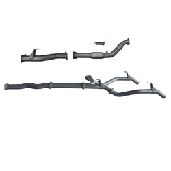 Twin 3" Turbo Back Exhaust - Landcruiser 79 Series VDJ79R 4.5L Ute (11/2016 on)