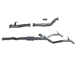 Twin 3" Turbo Back Exhaust - Landcruiser 79 Series VDJ79R 4.5L Ute (11/2016 on)