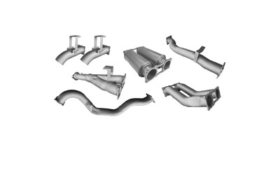Twin 4" DPF Back Exhaust - Landcruiser 79 Series 4.5L Dual Cab Ute (11/2016 on)