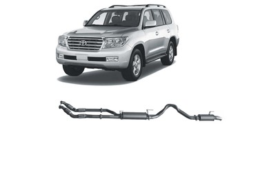 Twin 3" Turbo Back Exhaust - Toyota Landcruiser 200 Series 4.5L V8