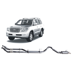 Twin 3" Turbo Back Exhaust - Toyota Landcruiser VDJ200 Series 4.5L V8 (2007-15)